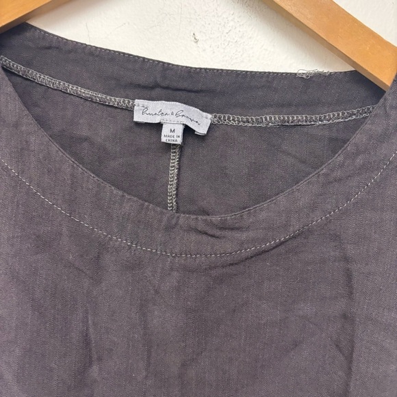 Hunter & Brown Cropped Rayon Shirt - Picture 3 of 11